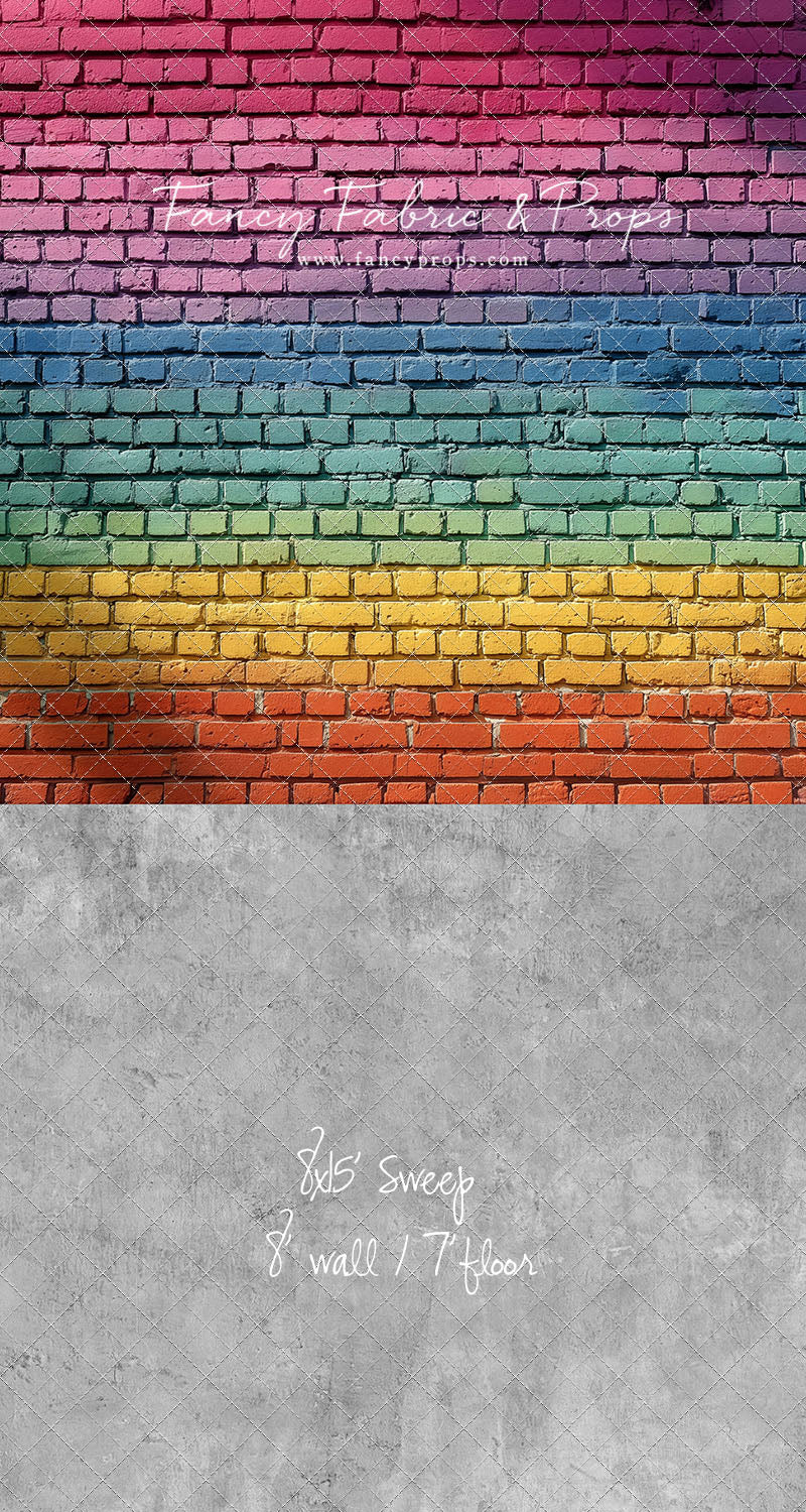 Rainbow Riot Brick - With Sweep Option