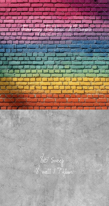 Rainbow Riot Brick - With Sweep Option