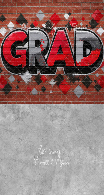 Red, Black & Gray Grad - With Sweep Option