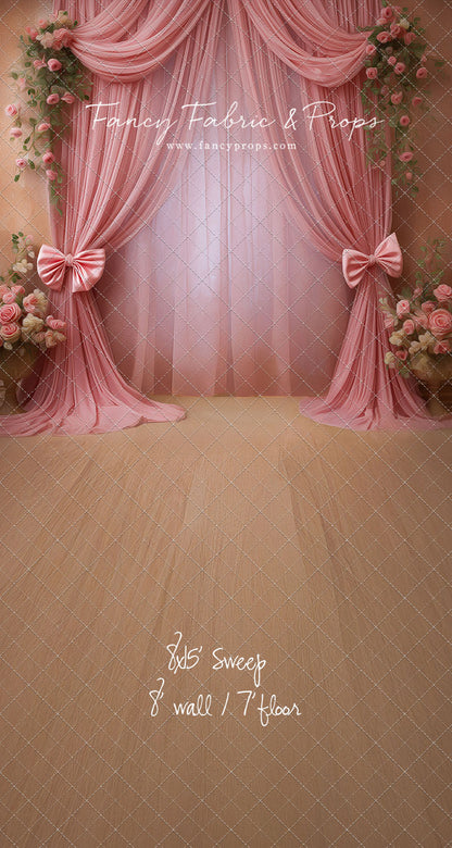 Rose Drapes - With Sweep Option