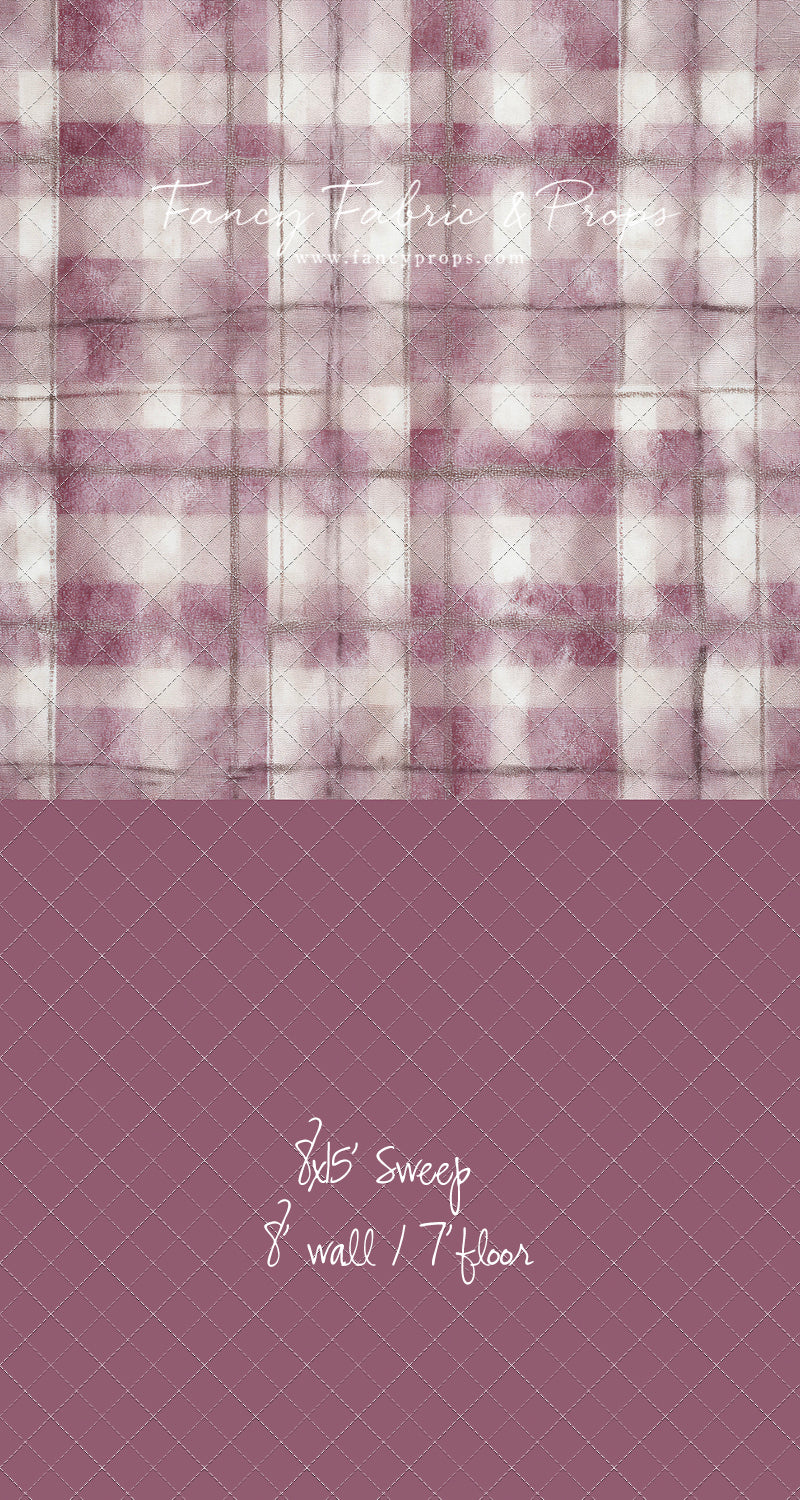 Rose Mist Plaid - With Sweep Option