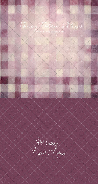 Rose Quartz Plaid - With Sweep Option