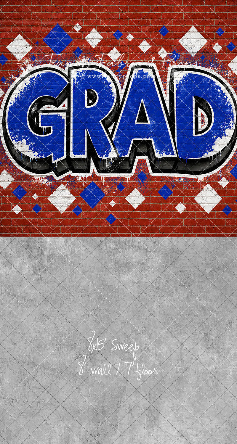 Royal & White Grad - With Sweep Option