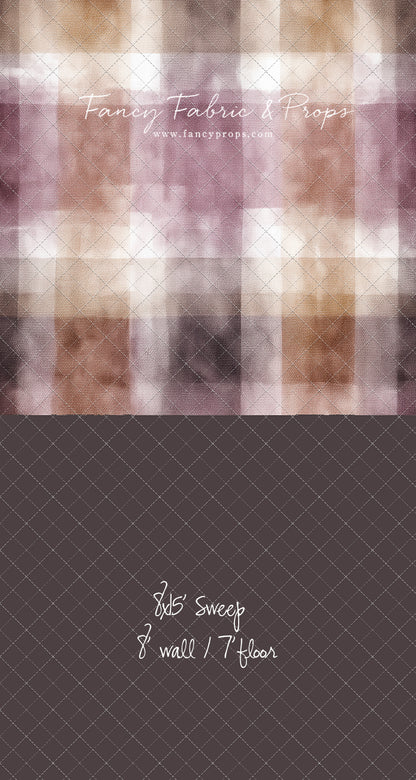 Rustic Plum Plaid - With Sweep Option