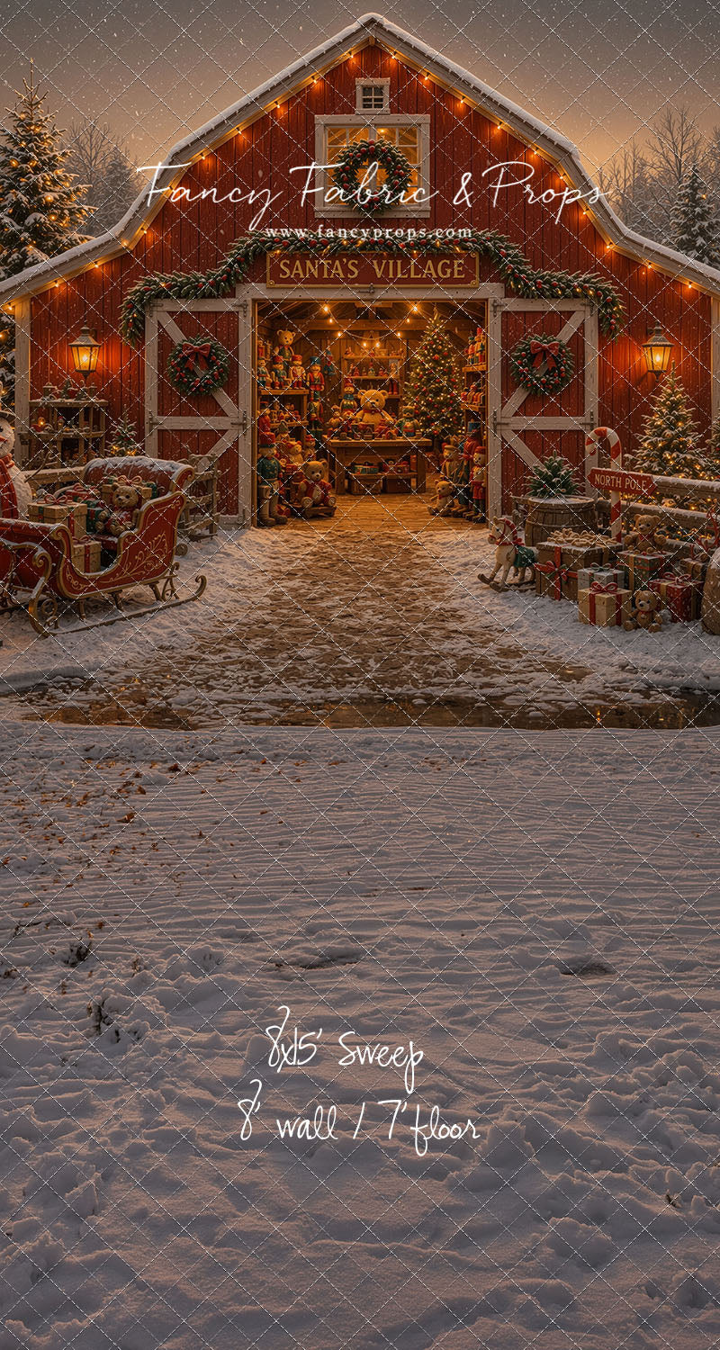 Santa's Village Barn - with Sweep Option