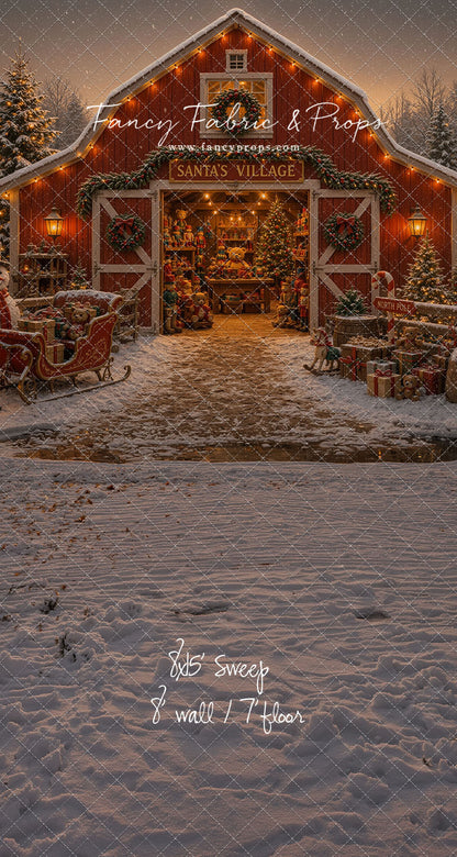 Santa's Village Barn - with Sweep Option