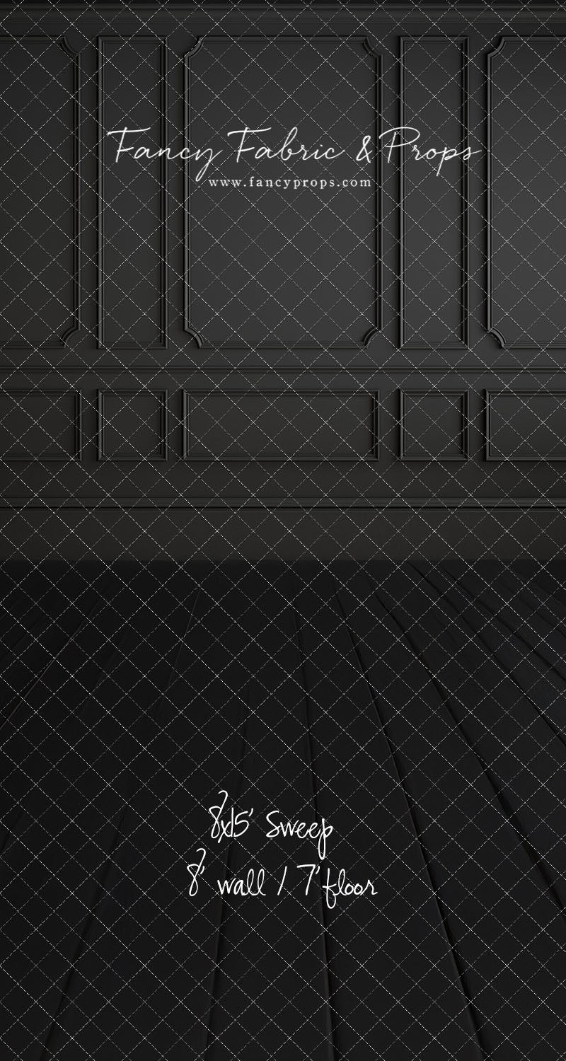 Simple Matte Black Wall - With Sweep Option