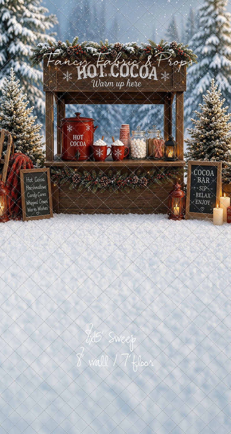 Snowflake Cocoa Station - With Sweep Option
