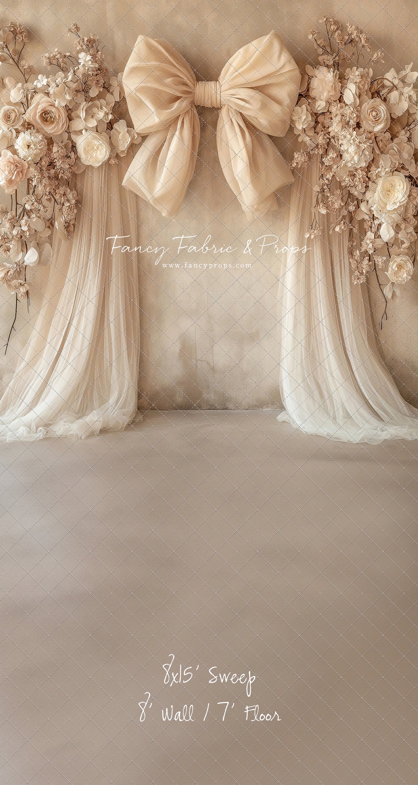 Soft Bow & Tulle - With Sweep Option