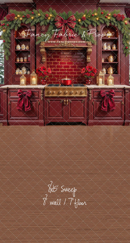 Sophisticated Scarlet Kitchen - With Sweep Option