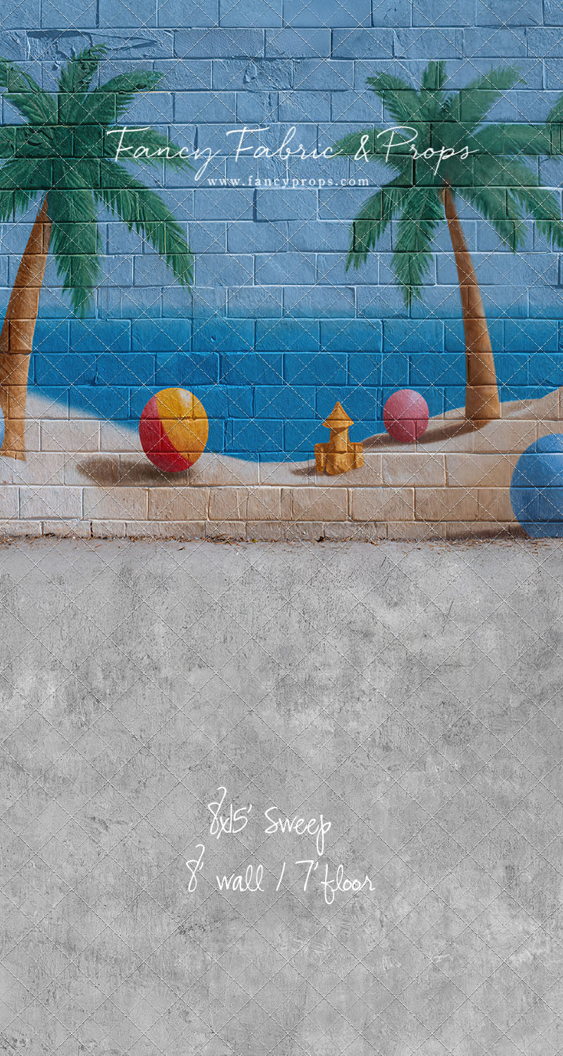 Sunny Shores Mural - With Sweep Option