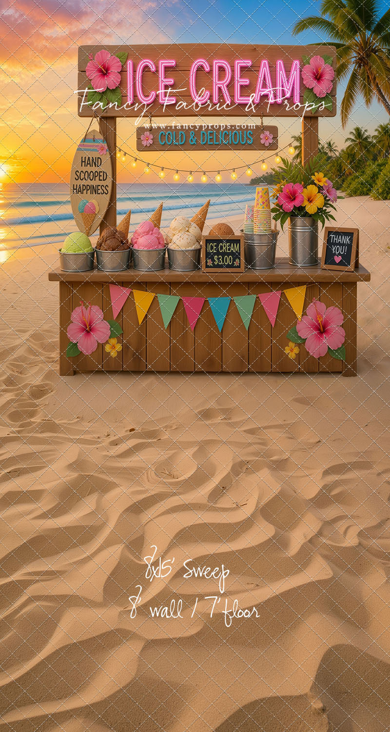 Sunset Ice Cream Stand - With Sweep Option
