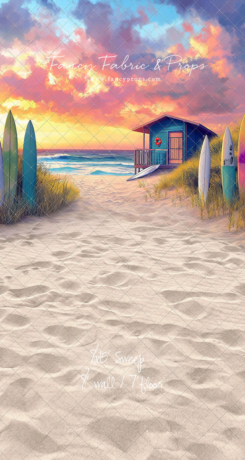 Sunset Surf Shack - With Sweep Option