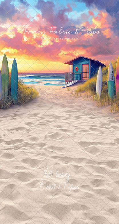 Sunset Surf Shack - With Sweep Option