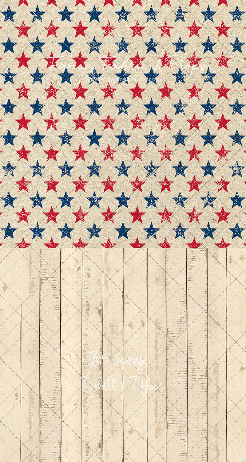 Americana Charm - With Narrow Amanda Cream Wood Floor Sweep Option