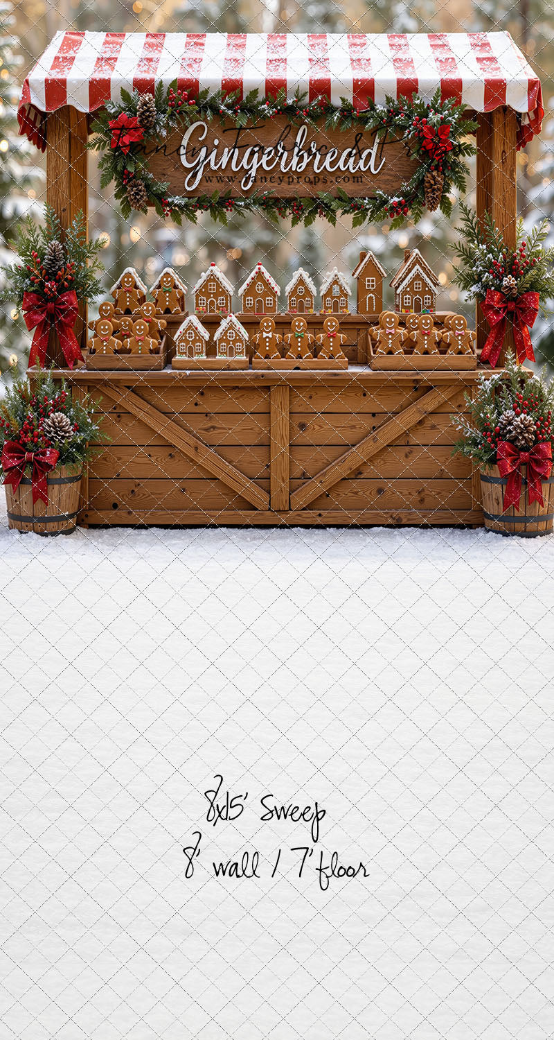 Sweet Spruce Gingerbread Stand - With Sweep Option