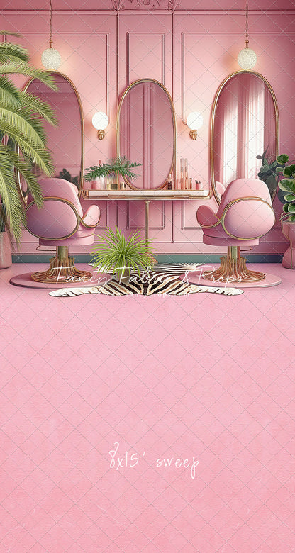 Teresa's Vanity - Pink Floor Option - With Sweep Option