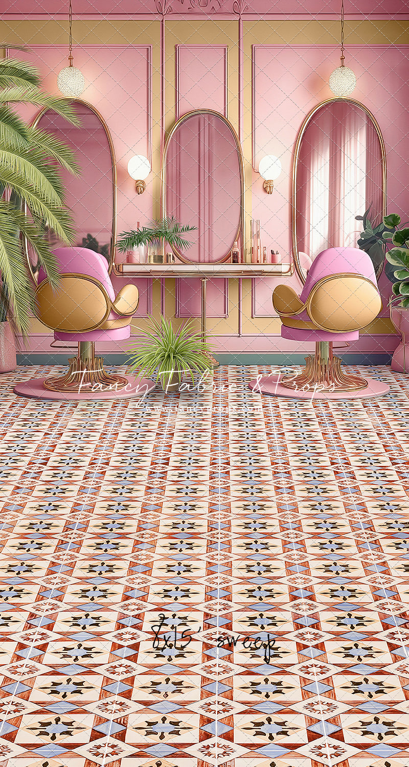 Teresa's Vanity - Tile Floor Option - With Sweep Option