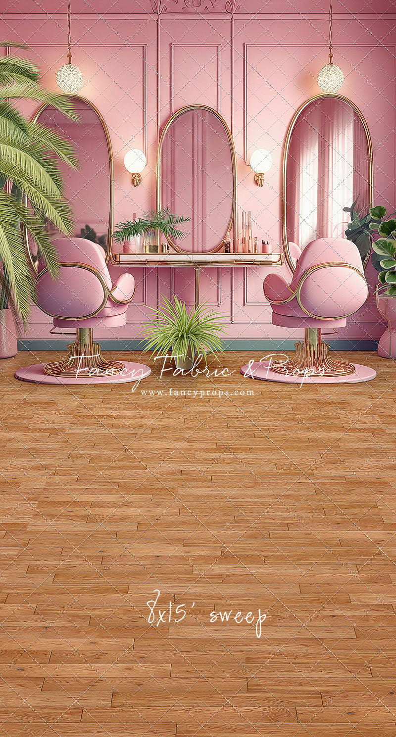 Teresa's Vanity - Wood Floor Option - With Sweep Option