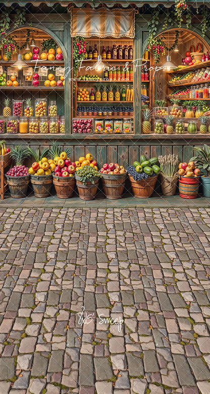 Tropical Fruit Market - With Sweep Option