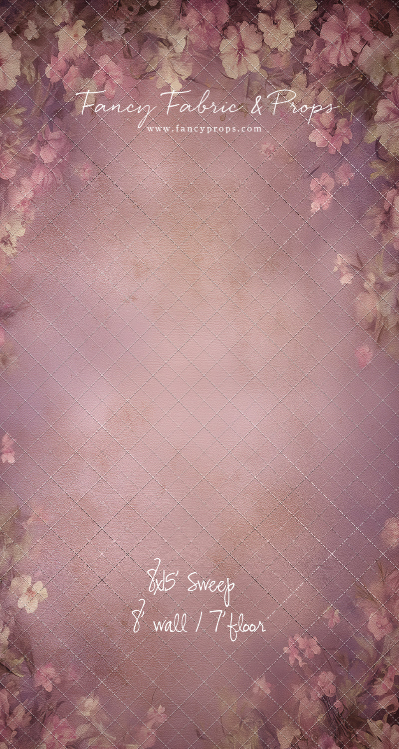 Vintage Mauve Petals - With Sweep Option