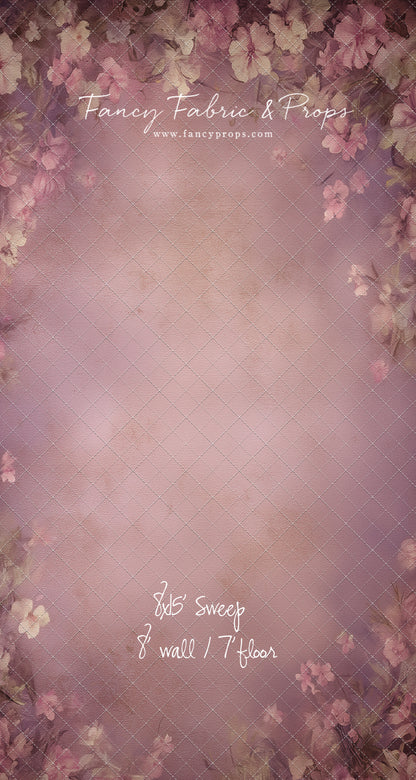 Vintage Mauve Petals - With Sweep Option