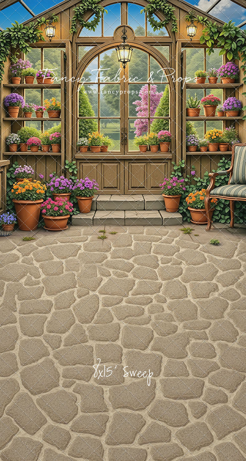 Violet Lavender Greenhouse - With Sweep Option