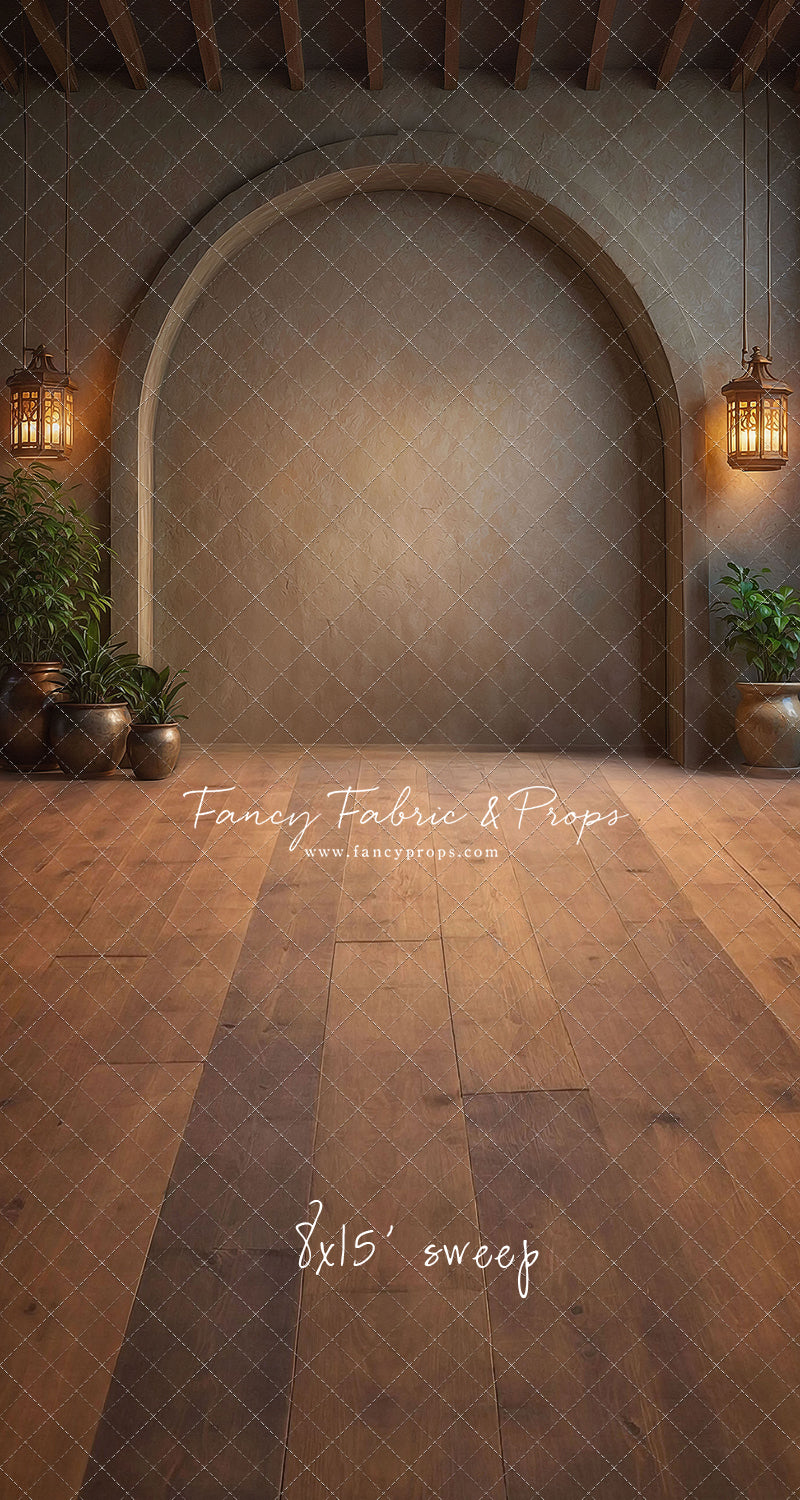 Warm Amber Archway - No Bench - With Sweep Option