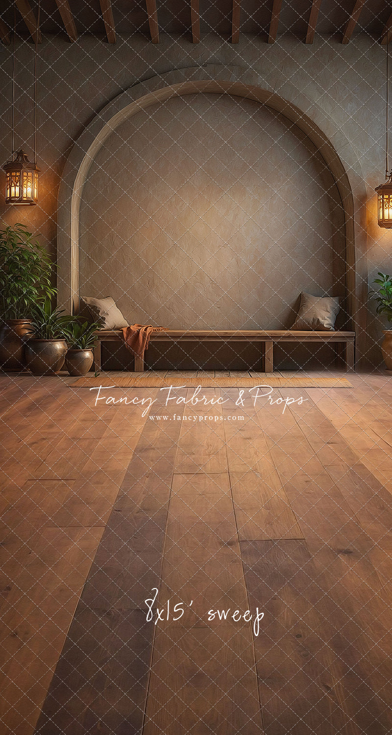 Warm Amber Archway - With Bench - With Sweep Option