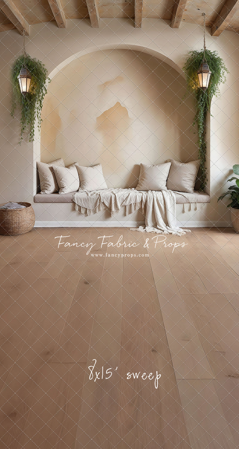 Warm Beige Comforts - Wood Floor - With Sweep Option