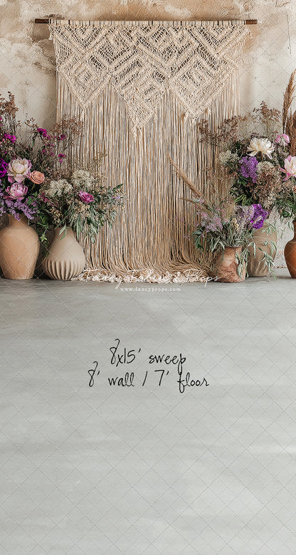 Wildflower Macrame - With Sweep Option