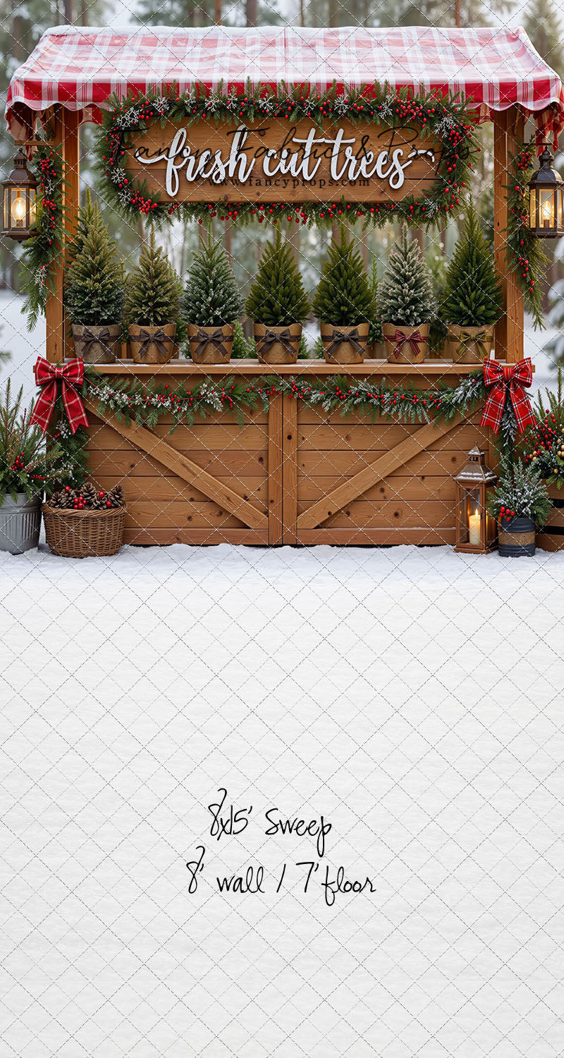Winter Woods Tree Market - With Sweep Option