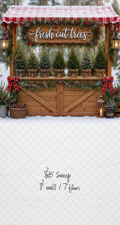 Winter Woods Tree Market - With Sweep Option