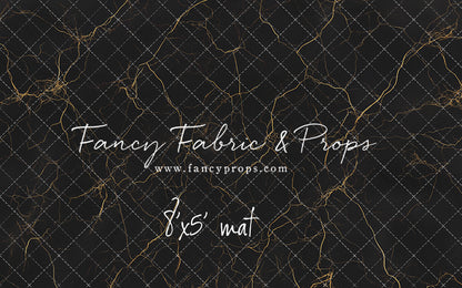 Black & Gold Marble Mat Floor