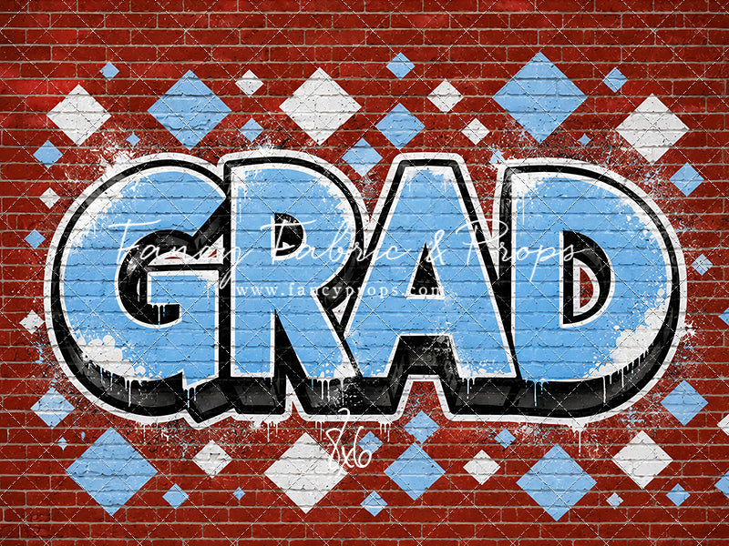 Baby Blue & White Grad - With Sweep Option