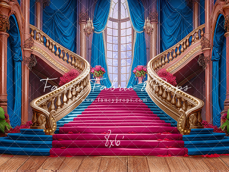 Ballroom Royal Staircase - Blue - With Sweep Option