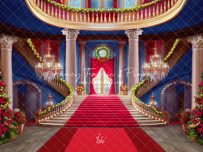 Belle's Royal Staircase -With Lights- Red Carpet - With Sweep Option