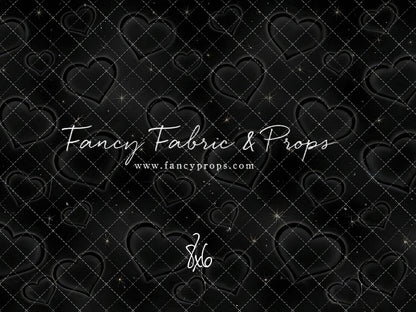 Black Puffy Hearts - With Sweep Option