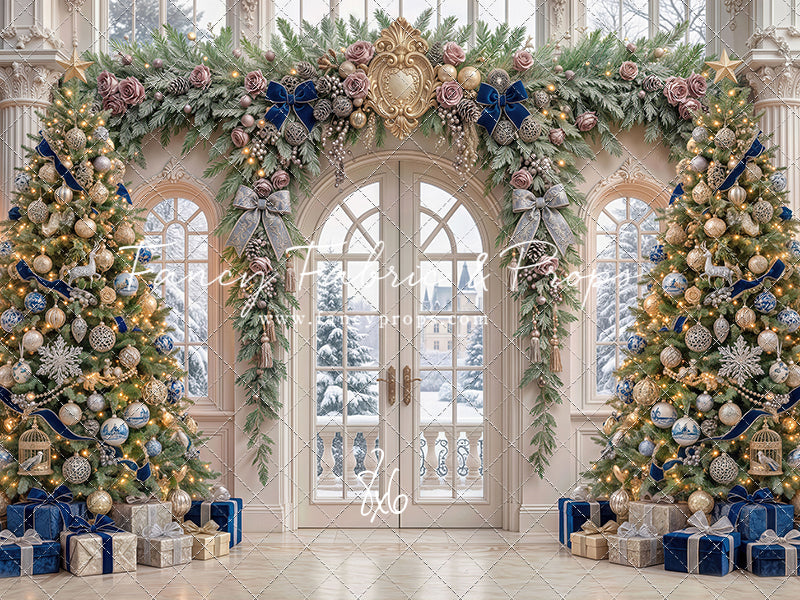 Blue Christmas Foyer - with Sweep Option