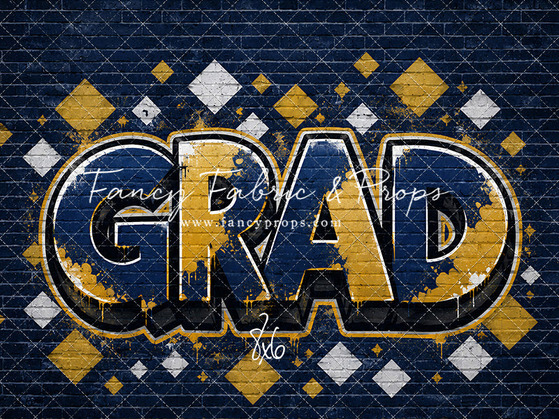Blue & Gold Grad - With Sweep Option