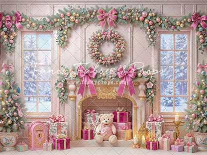 Blush Holiday Hearth - with Sweep Option