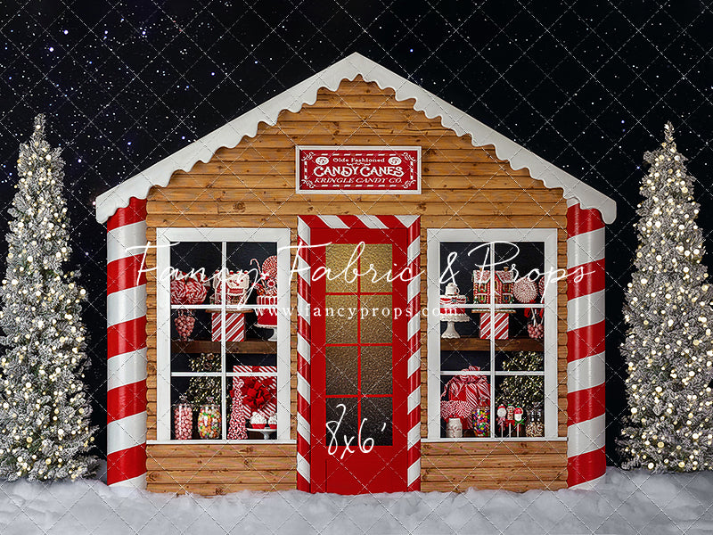 Candy Cane Cabin 2pc Mini Room