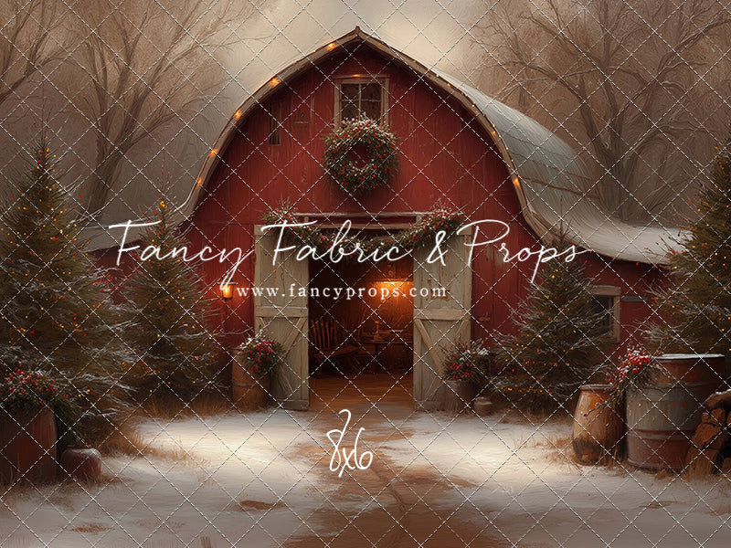 Christmas Barn Glow - with Sweep Option