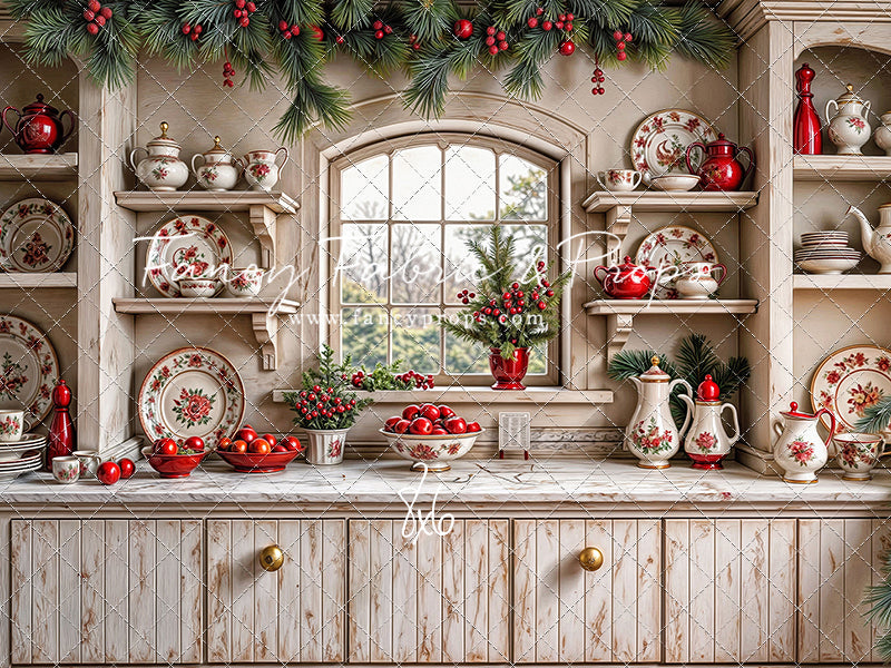 Christmas China Cabinet - With Sweep Option