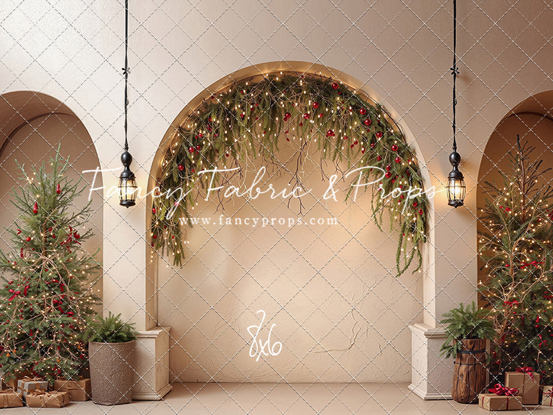 Christmas Courtyard Arch - With Sweep Option