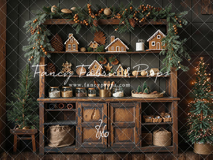 Christmas Kitchen Charm - With Sweep Option