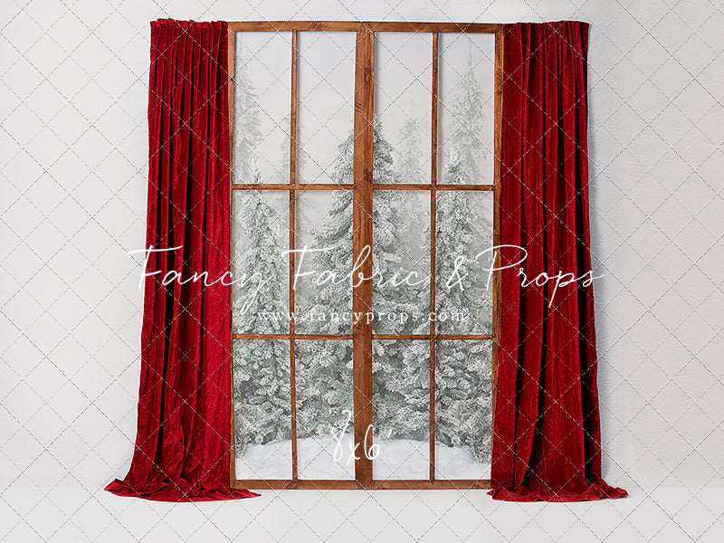 Classic Red Mantle Window