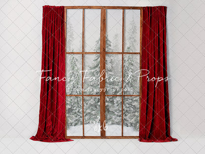 Classic Red Mantle Window