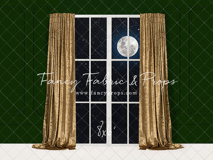 Classy Gold & Greens Window