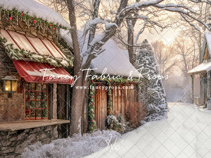 Country Christmas Store Street - with Sweep Option